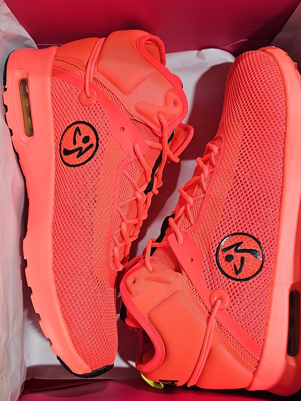 Zumba Air Fumk 2.0  Neon Coral Athletic Sneakers - Lightweight Breathable Design